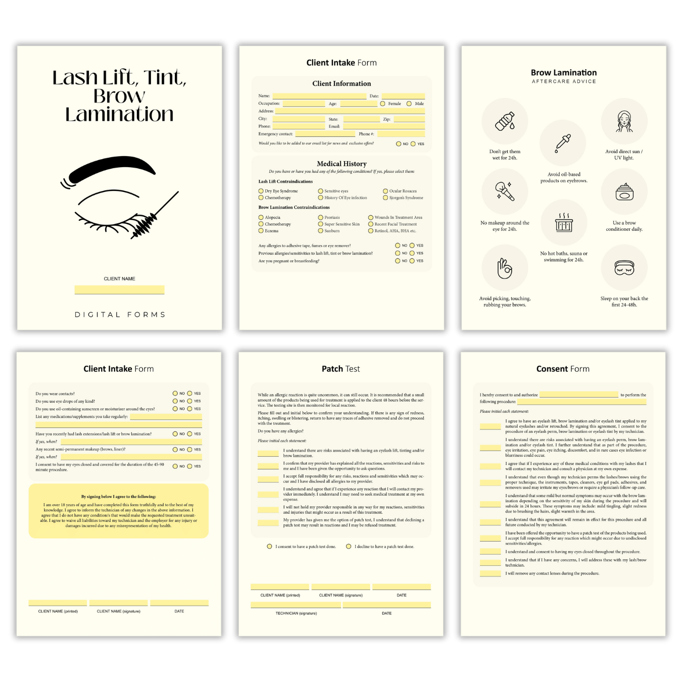 Lash Lift, Tint, Brow Lamination